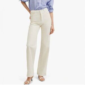 Mango Kaia Jeans Ivory sz 4